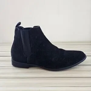 Asos Black Men's Chelsea Ankle Boots Size S