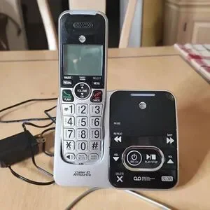 AT&T cordless phone digital answering system caller id CRL 32102
