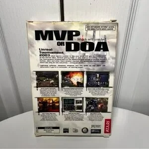 Atari Video‎ Game Discs Manual & Big Box Unreal Tournaments 2003 23957J Shooter
