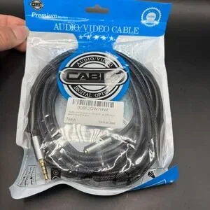 Audio Mic Extension Cable 20ft 3.5mm Jack Xbox Playstation PS4 PS5 New