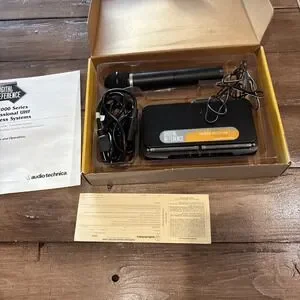 Audio-Technica Wireless Microphone Handheld System Not Tested