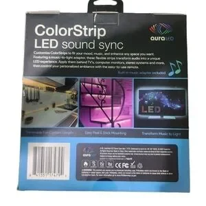 Aura Plug-in 6.5 Ft. LED Strip Light With Sound Sync LED Sound Sync