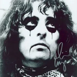 Autographed Vintage Alice Cooper Photo 11" x 14"