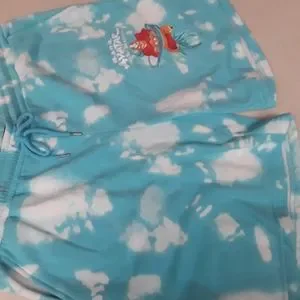Avatar Blue Tie Die Jogger Shorts New Tags XL L