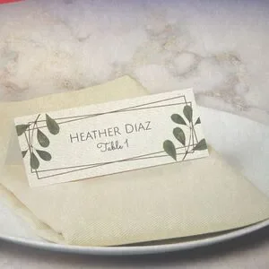 Avery 5011 Printable Matte White Textured Tent Place Cards 1-7/16” X 3-3/4”