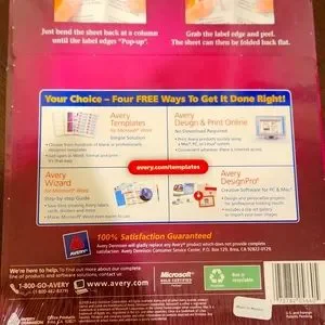 Avery 5660 Clear Easy Peel Address Labels 1500 Labels