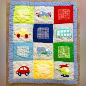 Aviation Machinery Kids Quilt Puffy Small 40x31