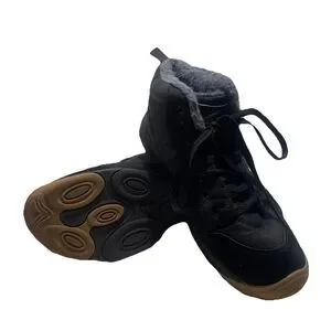 Azooken Boots Mens Size 12 Black Faux Fur Lined Lightweight Winter Snow Hiking