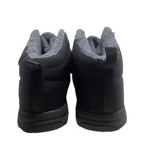 Azooken Boots Mens Size 12 Black Faux Fur Lined Lightweight Winter Snow Hiking