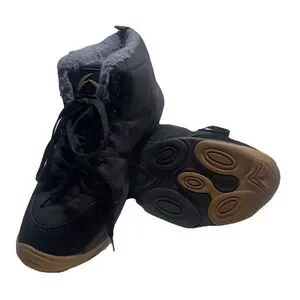 Azooken Boots Mens Size 12 Black Faux Fur Lined Lightweight Winter Snow Hiking