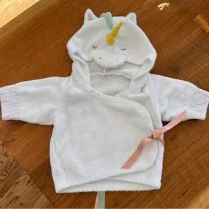 Baby Aspen Hooded White Unicorn