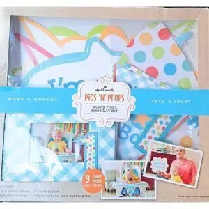 Baby Boy 1st Birthday Kit Hallmark Decorations Props