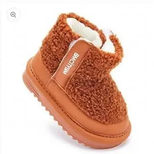 Baby & Toddler Winter Boots‎ Fuzzy Size 5 Brown