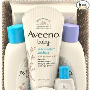 Baby Welcome Little One Gift Basket Baby Skincare Set with Nourishing Body Wash