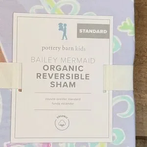 Bailey Mermaid Organic Reversible Sham - PBK