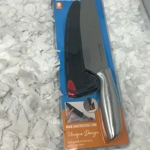 baker's secret 8" Chef Knife with sharpening case
