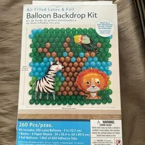 Balloon Backdrop Kit NEW Animal Theme So Fun