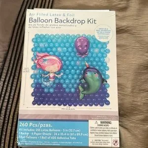 Balloon Backdrop Kit NEW Marine/Mermaid Theme So Fun