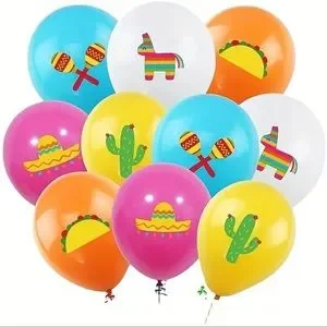 Balloon NEW 20 pcs. Fiesta Latex Balloons Perfect Party Accessories 