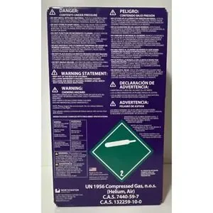 Balloon Time Helium Tank Kit - 30 Balloons Included & Spool Of White Ribbon NEW