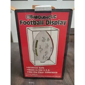 Ballqube Football Display Case - UV Protection - Brand New