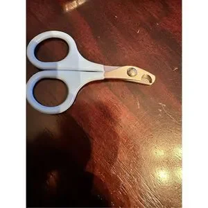 Bamboo Cat Nail Scissors with Styptic File And Carrying Case Blue/white Stainl