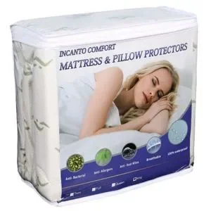 Bamboo Waterproof And Cooling Twin Mattress Protector And Pillow Cover Protector