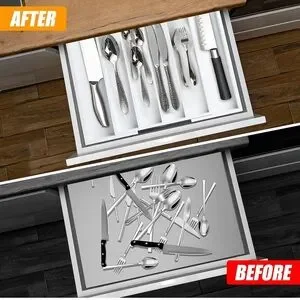 BAMBOO White Drawer Organizer