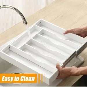 BAMBOO White Drawer Organizer
