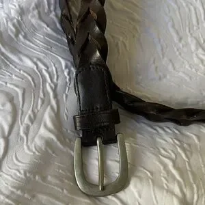 Banana Republic Dark Brown Braided Leather Belt