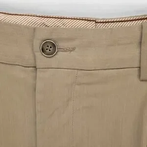 Banana Republic Pleated Silk Blend Pants Men’s 34 Tan Relaxed Fit Straight Leg