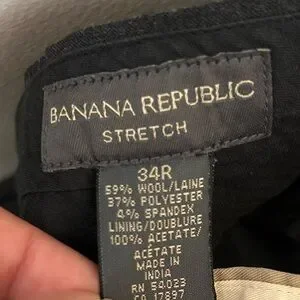 BANANA REPUBLIC Stretch Men’s Trousers (2 Pairs) Size 34R