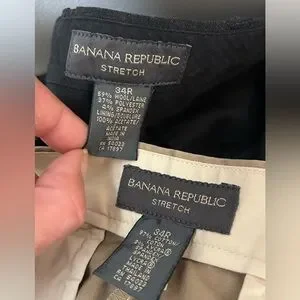 BANANA REPUBLIC Stretch Men’s Trousers (2 pairs) Size 34R