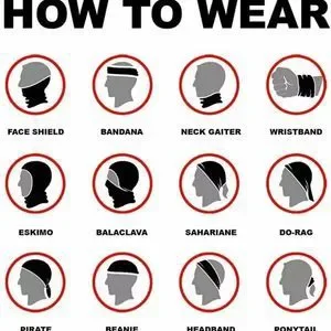 Bandana Neck Gaiter Skull Face Mask Bandanas Tube Breathable Rave Face Scarf US