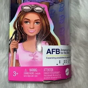 BARBIE DOLL 12.7" Fashionistas 65th Anniversary Brown Eyes Hair Pastel