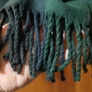 Barbour Green And Blue Plaid Scarf