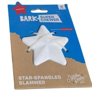 BARK Star Spangled Slammer Nylon Super Chewer 20-50 Lbs American Cheese Scent