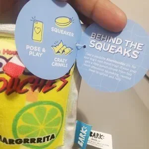 Barkbox Pool Boy Pouches Margrrita S Dog Toy crazy Crinkle Squeaker