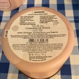 Bath And Body Works Candles- Champagne Toast