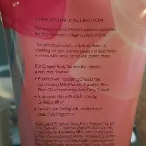 Bath And Body Works Pink Chiffon Cream Body Wash