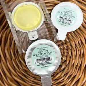 Bath and Body Works Scentportable 3 Lot Scent‎ Disc Fragrance Lemon Mint Leaf