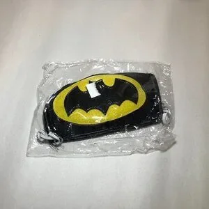 BATMAN Mask Unisex Size O/S Black Yellow Batman Comics