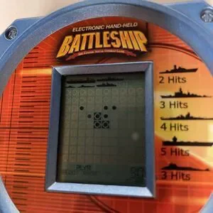 Battleship Electronic Handheld Game Pocket Size Milton Bradley (Hasbro 2002)