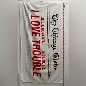 Beach Towel From The Original 1994 Movie Classic I Love Trouble W/Julia Roberts