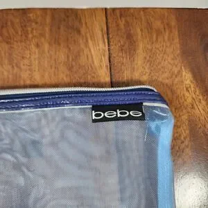 Bebe Mesh Zipper Pouch 9" X 11"