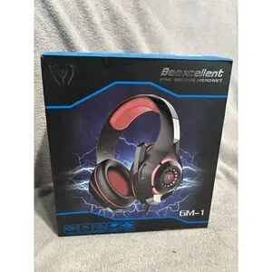 Beexcellent GM-1 Pro Gaming Headset With Deep Base and Soft Leather Earpads