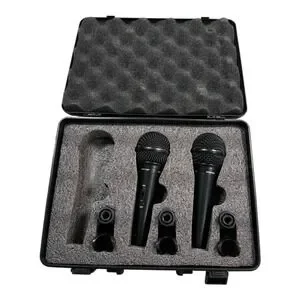 Behringer Ultracoustic XM1800S Microphone Set Of 2 With Case & Mic Clip Adapters