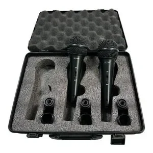 Behringer Ultracoustic XM1800S Microphone Set of 2 with Case & Mic Clip Adapters