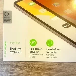 Belkin Black Screen Protector For IPad Pro 12.9 Tablets True Privacy NEW