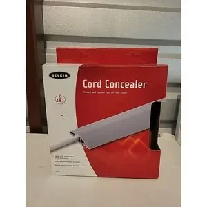 Belkin Cord Concealer - 6' (1.8m) - Protects Up To 3/4" Wide Cables - Grey